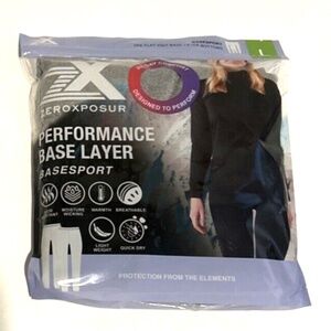 2PK ZeroXposur Ladies Thermal Performance Base Layer Bottoms Gray Size Large NEW